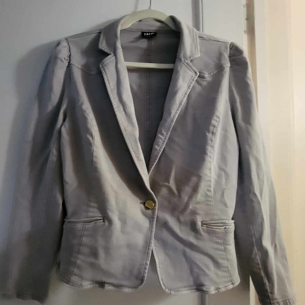 INC International Concepts Light Gray Blazer